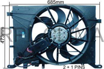 RPLQuality APELVO5009 - Fan, radiator car-mod.net