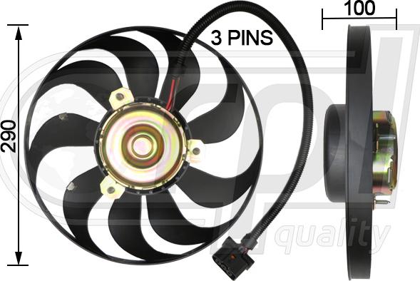 CARRO 031906435 - Fan, radiator car-mod.net