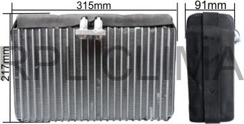 RPLQuality APEVAU5009 - Evaporator, air conditioning car-mod.net