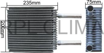 RPL QUALITY APEVFD5004 - Evaporator, air conditioning car-mod.net