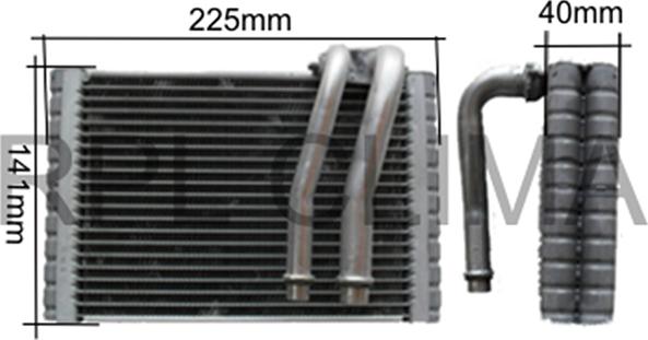 RPLQuality APEVFT0024 - Evaporator, air conditioning car-mod.net