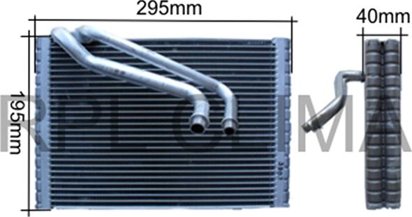 RPLQuality APEVFT0022 - Evaporator, air conditioning car-mod.net