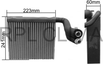 RPLQuality APEVMB5036 - Evaporator, air conditioning car-mod.net