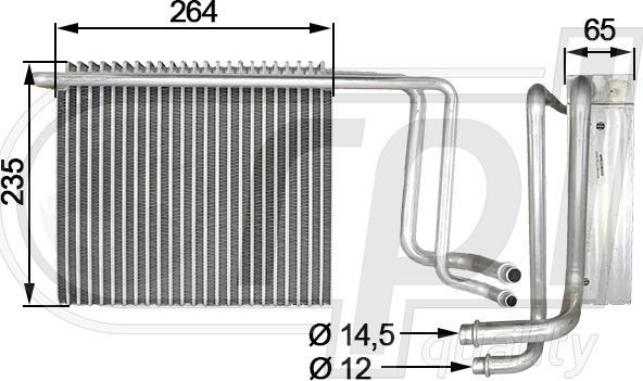 RPL QUALITY APEVMB5026 - Evaporator, air conditioning car-mod.net