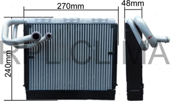 RPLQuality APEVMB0027 - Evaporator, air conditioning car-mod.net