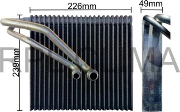RPLQuality APEVMNI502 - Evaporator, air conditioning car-mod.net