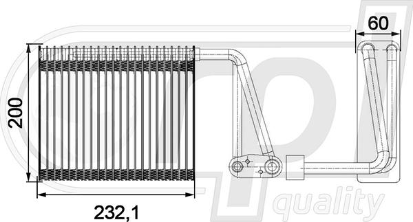 RPLQuality APEVRE5026 - Evaporator, air conditioning car-mod.net
