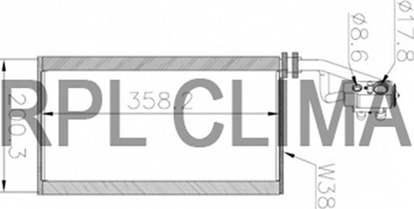 RPLQuality APEVSC5002 - Evaporator, air conditioning car-mod.net