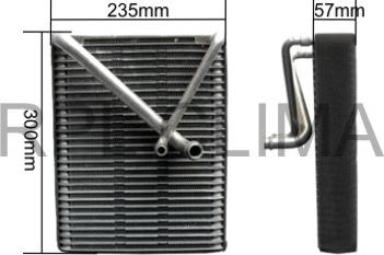 RPLQuality APEVVO5015 - Evaporator, air conditioning car-mod.net