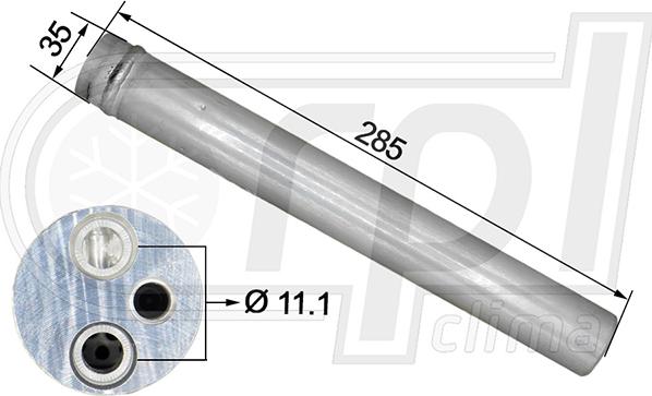 RPL QUALITY APFLFD0047 - Dryer, air conditioning car-mod.net