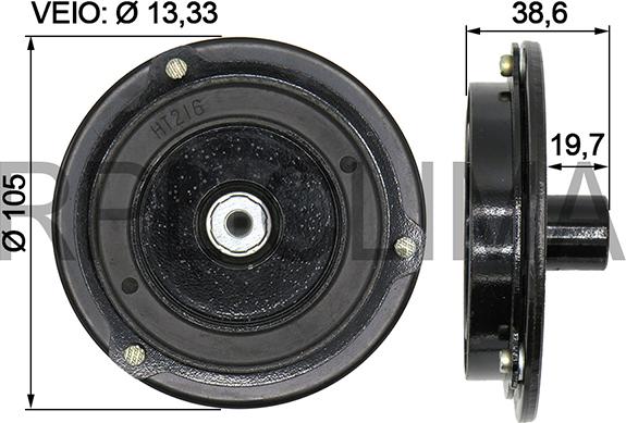 RPLQuality APPEND0006 - Coil, magnetic-clutch compressor car-mod.net