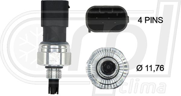 RPLQuality APPRMB0004 - Pressure Switch, air conditioning car-mod.net