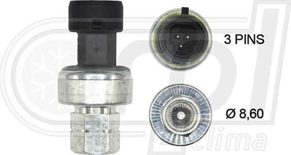 RPLQuality APPROP0005 - Pressure Switch, air conditioning car-mod.net