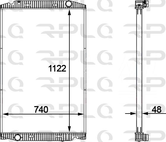 RPL QUALITY APRAIV5004 - Radiator, engine cooling car-mod.net