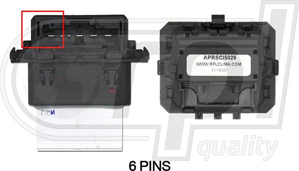 RPL QUALITY APRSCI5029 - Control Unit, air conditioning car-mod.net