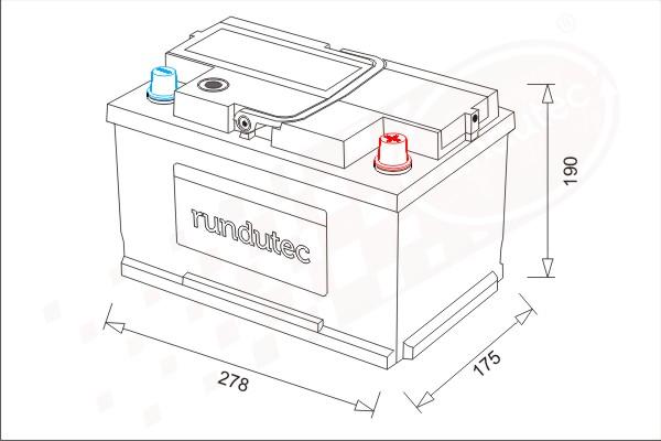 RUTEC RNU068RHN - Starter Battery car-mod.net