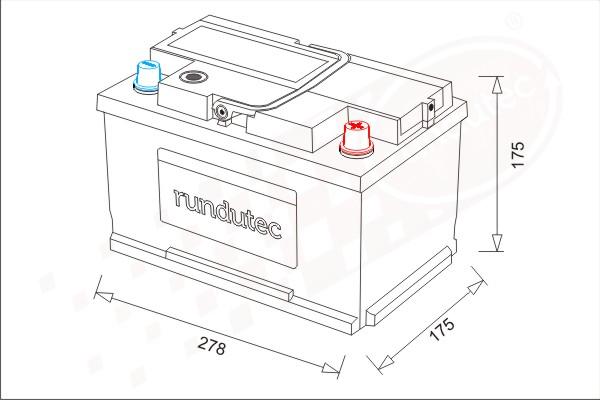 RUTEC RNU070RKN - Starter Battery car-mod.net