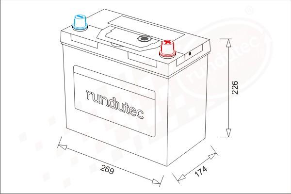 RUTEC RNU070RDN - Starter Battery car-mod.net