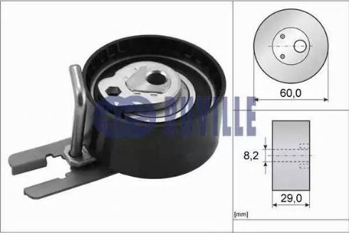 Ruville 55953 - Tensioner Pulley, timing belt car-mod.net