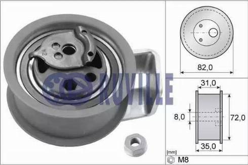 Ruville 55494 - Tensioner Pulley, timing belt car-mod.net