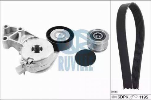 Ruville 5544480 - V-Ribbed Belt Set car-mod.net