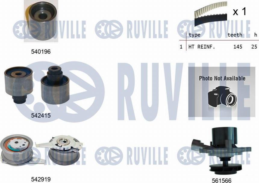 Ruville 5504981 - Water Pump & Timing Belt Set car-mod.net