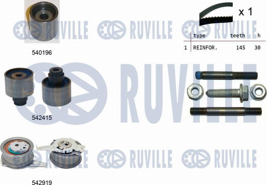 Ruville 550498 - Timing Belt Set car-mod.net