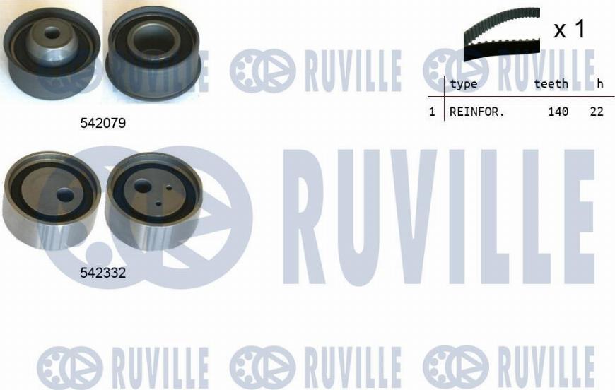 Ruville 550487 - Timing Belt Set car-mod.net