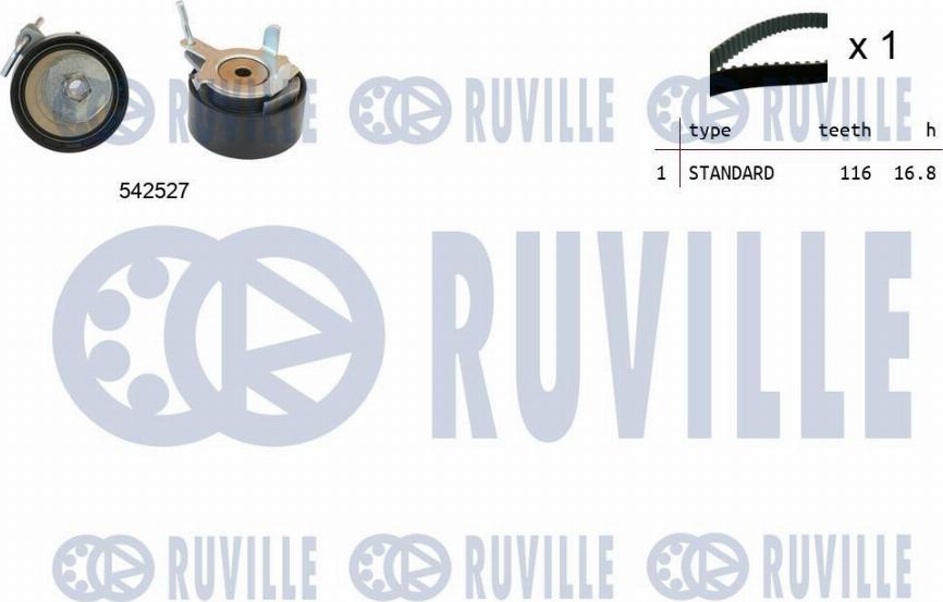 Ruville 550505 - Timing Belt Set car-mod.net