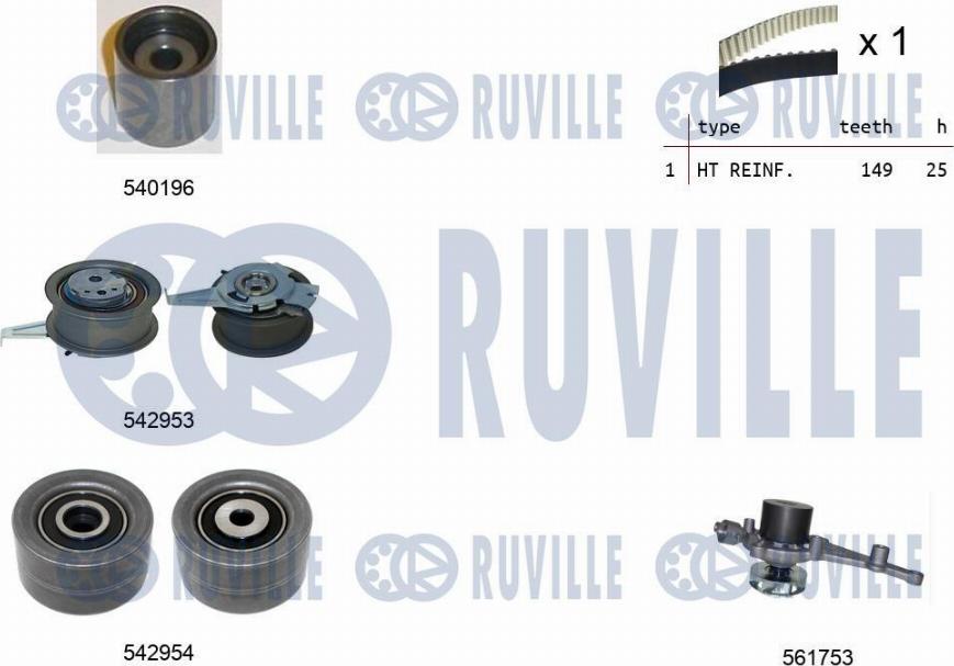 Ruville 5505081 - Water Pump & Timing Belt Set car-mod.net