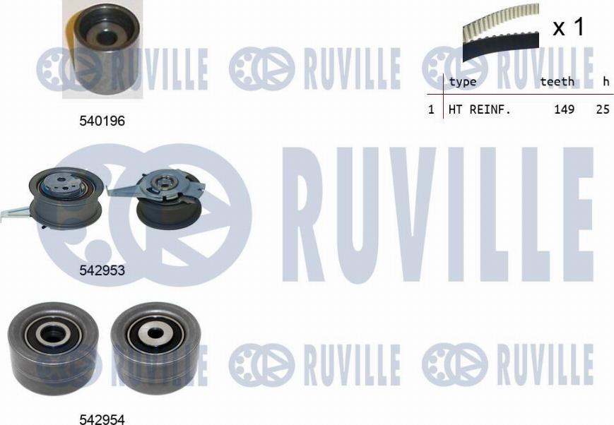 Ruville 550508 - Timing Belt Set car-mod.net