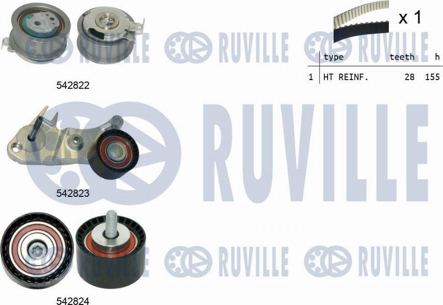 Ruville 550502 - Timing Belt Set car-mod.net