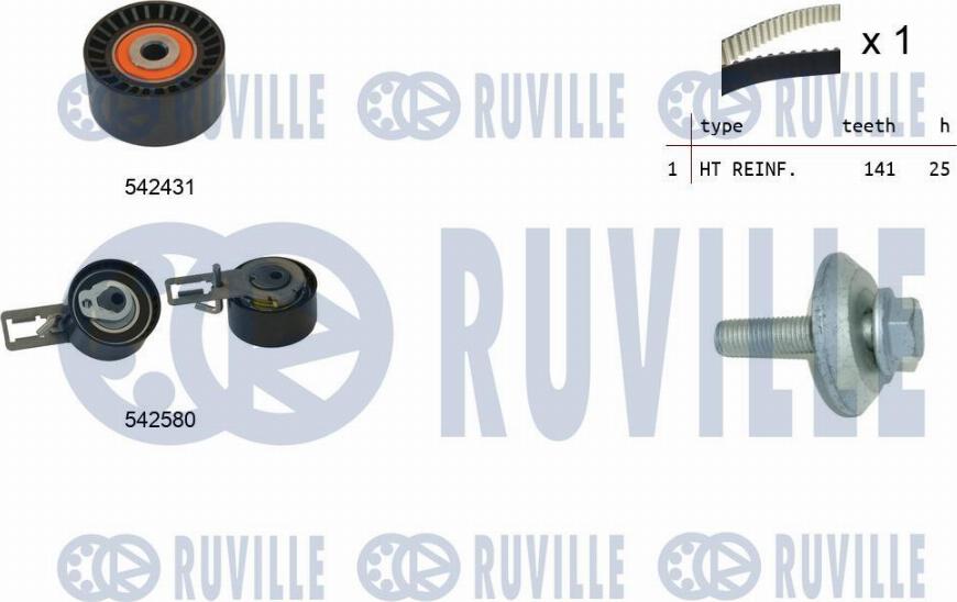 Ruville 550369 - Timing Belt Set car-mod.net