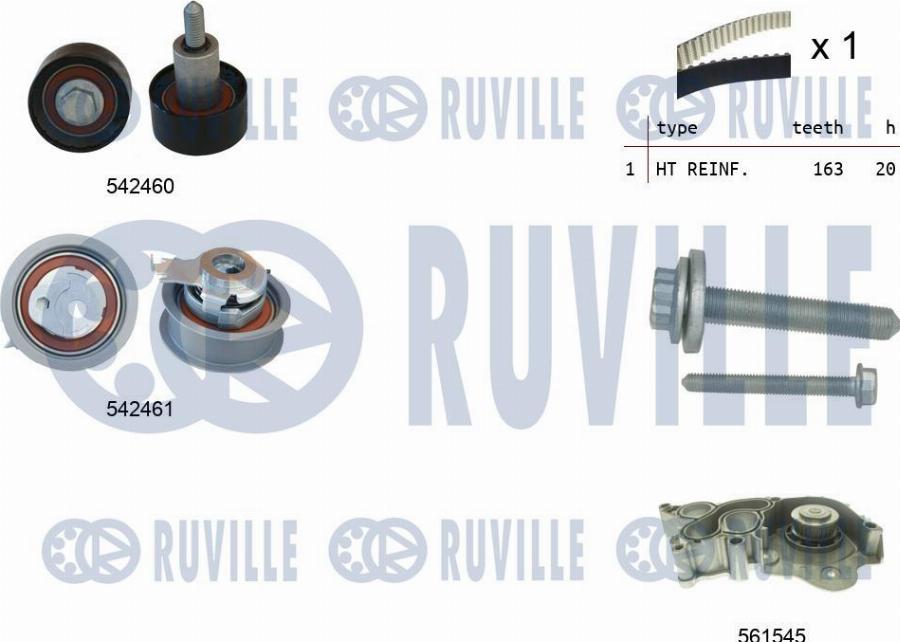 Ruville 5503842 - Water Pump & Timing Belt Set car-mod.net