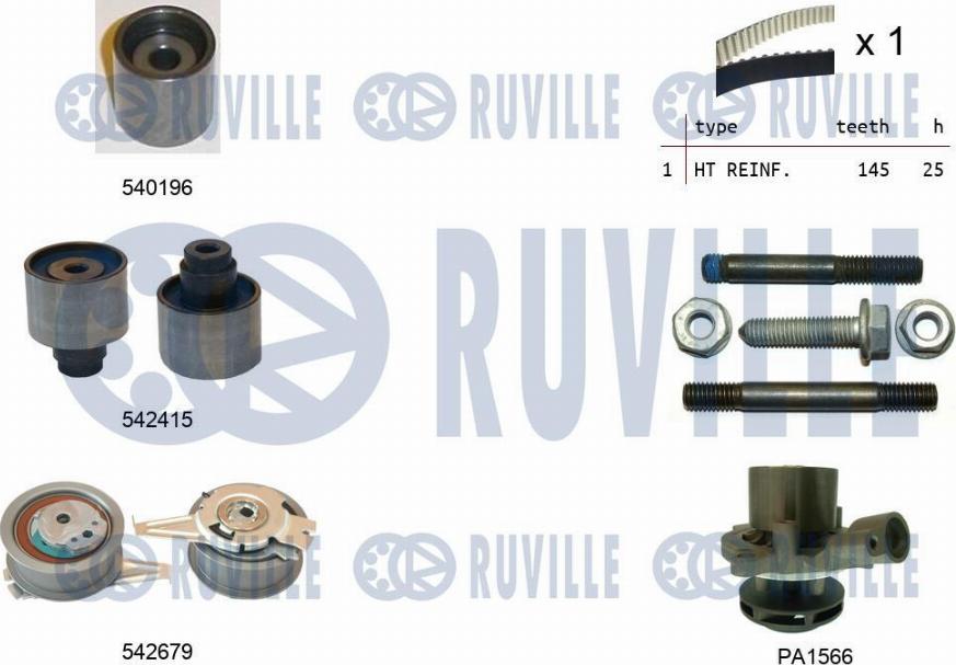 Ruville 5503761 - Water Pump & Timing Belt Set car-mod.net