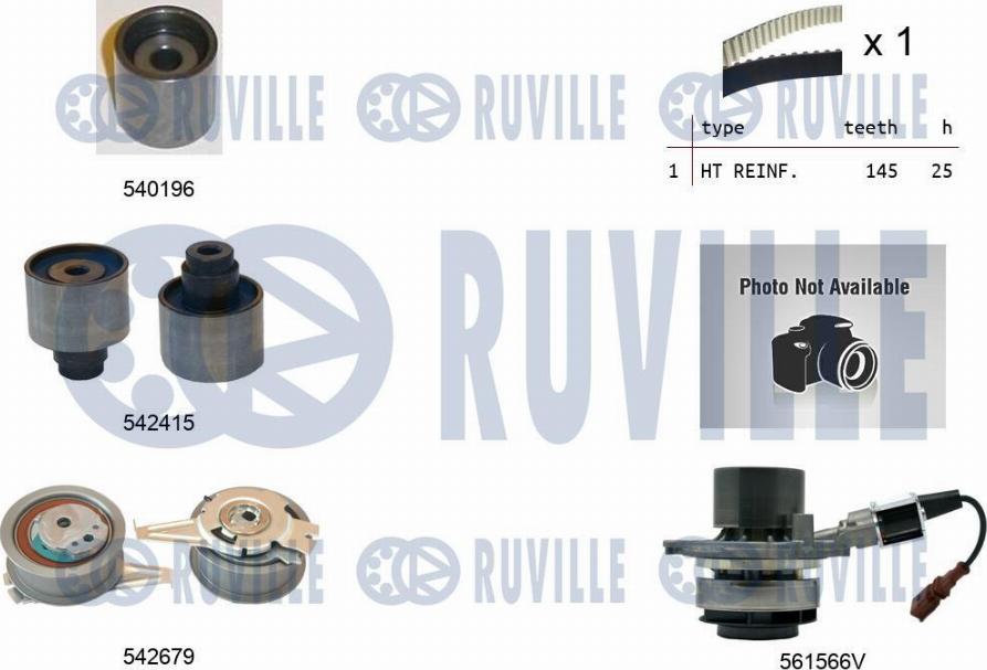 Ruville 5503762 - Water Pump & Timing Belt Set car-mod.net