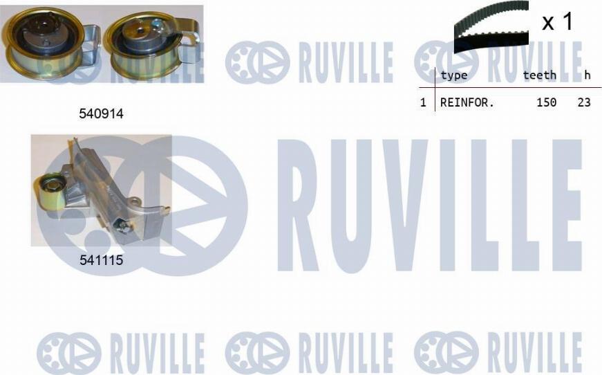 Ruville 550257 - Timing Belt Set car-mod.net