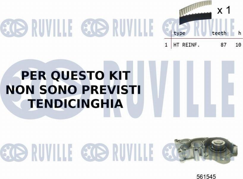 Ruville 55B0051 - Water Pump & Timing Belt Set car-mod.net