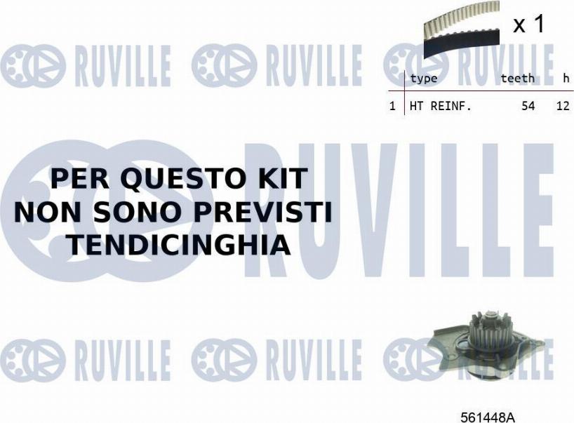 Ruville 55B0021 - Water Pump & Timing Belt Set car-mod.net