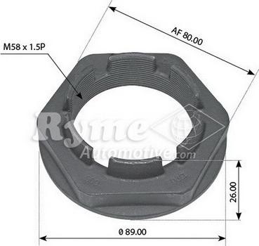 RYME 332059 - Nut, stub axle car-mod.net
