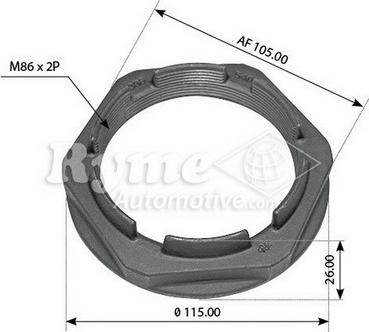 RYME 332060 - Nut, stub axle car-mod.net