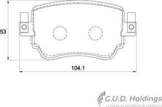SAFELINE D4137 - Brake Pad Set, disc brake car-mod.net