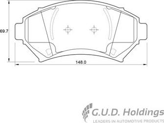 SAFELINE D3226 - Brake Pad Set, disc brake car-mod.net