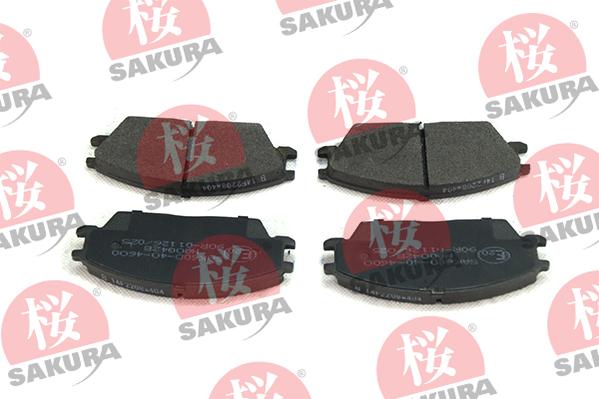 SAKURA 600-40-4600 - Brake Pad Set, disc brake car-mod.net