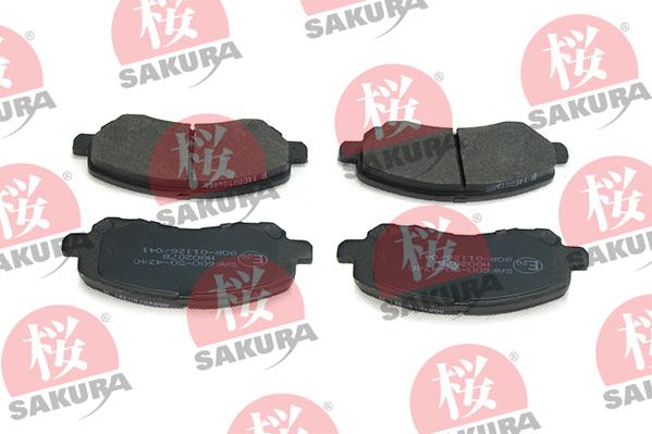 SAKURA 600-50-4340 - Brake Pad Set, disc brake car-mod.net