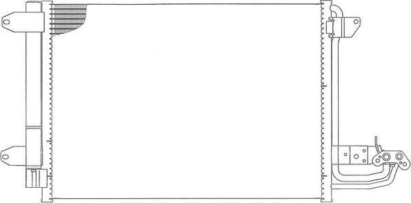 SAKURA Automotive 5761-9801 - Condenser, air conditioning car-mod.net