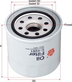 SAKURA Automotive C-9201 - Oil Filter car-mod.net