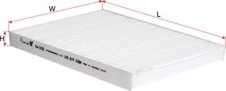SAKURA Automotive CA-3102 - Filter, interior air car-mod.net