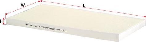 SAKURA Automotive CA-70010 - Filter, interior air car-mod.net