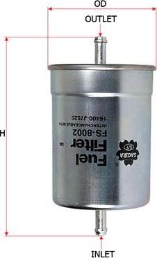 SAKURA Automotive FS-8002 - Fuel filter car-mod.net